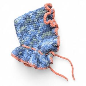 Handmade Crocheted Bonnet Winter Hat